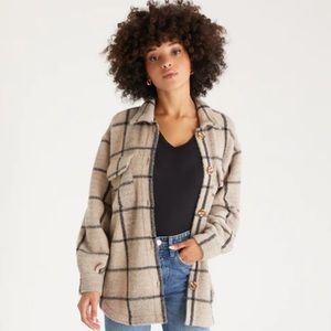 Z Supply Plaid Tucker Jacket